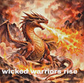 Wicked Warriors Rise 3-Ring Binder - Fire Dragon