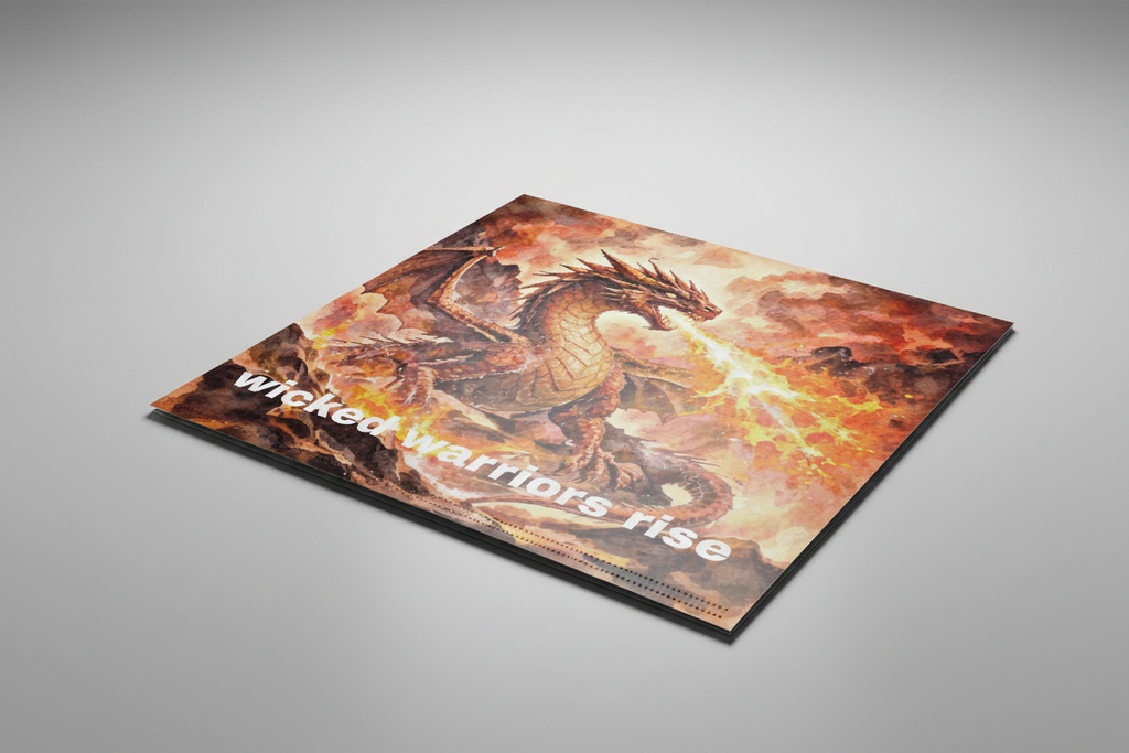 Wicked Warriors Rise 3-Ring Binder - Fire Dragon