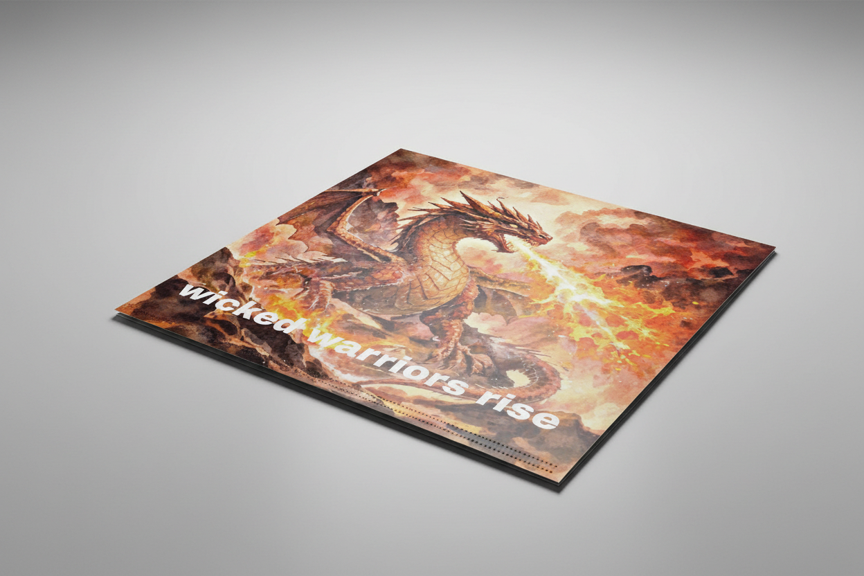 Wicked Warriors Rise 3-Ring Binder - Fire Dragon